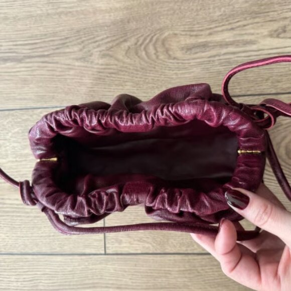 Mansur Gavriel Mini Cloud Clutch in Claret NWOT - Picture 6 of 9